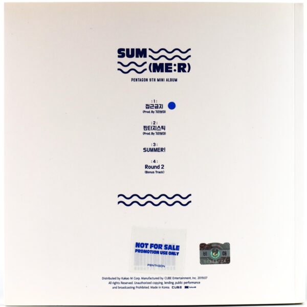 Pentagon - Sum(me:r) 9th Mini Album Signed Autographed Promo CD 2019 Summer