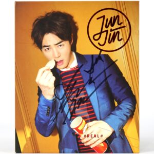 Jun Jin - Real 2nd Mini Album Signed Autographed Promo CD Shinhwa 2015
