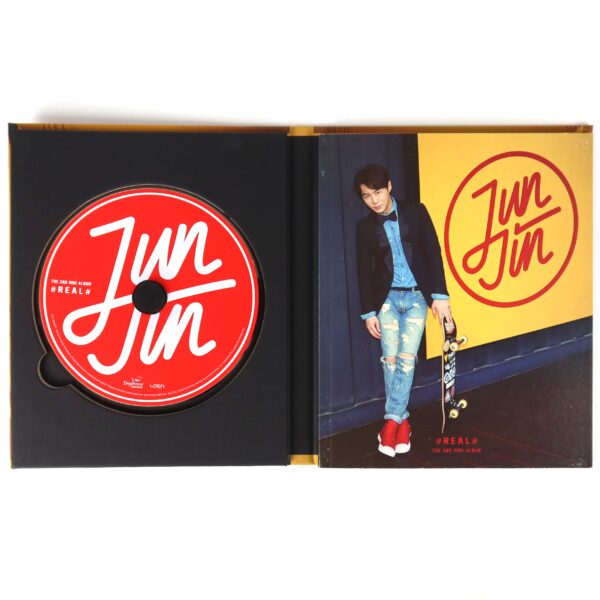 Jun Jin - Real 2nd Mini Album Signed Autographed Promo CD Shinhwa 2015