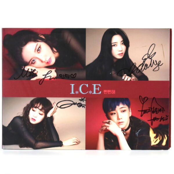 I.C.E - Shameless Signed Autographed Single Album CD 2018 K-Pop 뻔뻔해 ICE