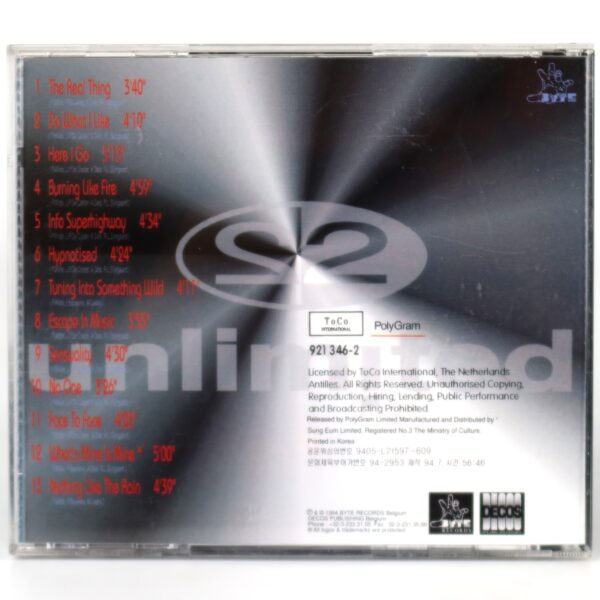 2 Unlimited - Real Things Korean CD Album Korea