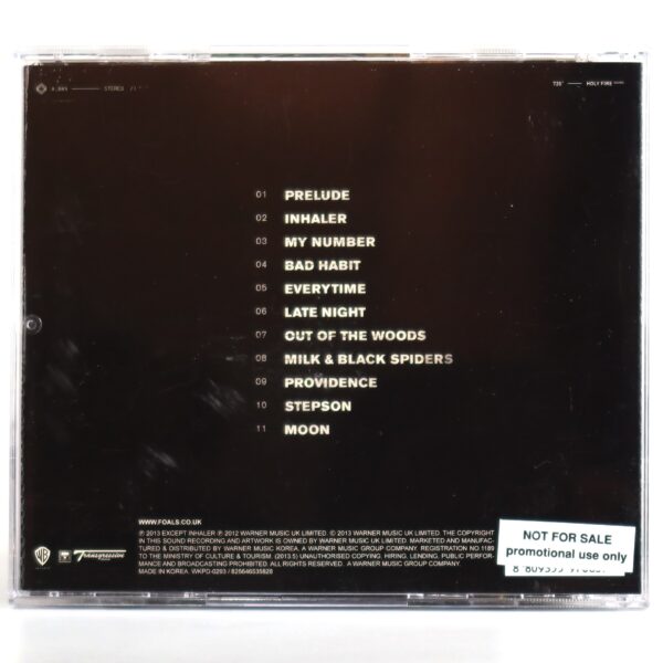 Foals - Holy Fire Korean CD Album Korea