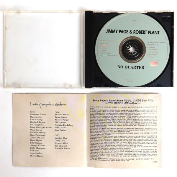 Jimmy Page & Robert Plant - No Quarter Korean CD Album Korea