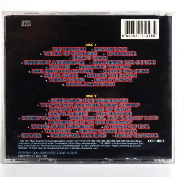 Judas Priest - Metal Works '73-'93 Korean CD Album Korea