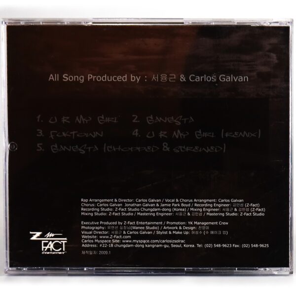 Carlos Galvan - Still Standin Signed Album CD 2009 Korean Hip Hop Uptown