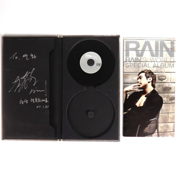 Rain - Rain's World Special Edition Double Signed 4th Album CD Promo 2006 Bi