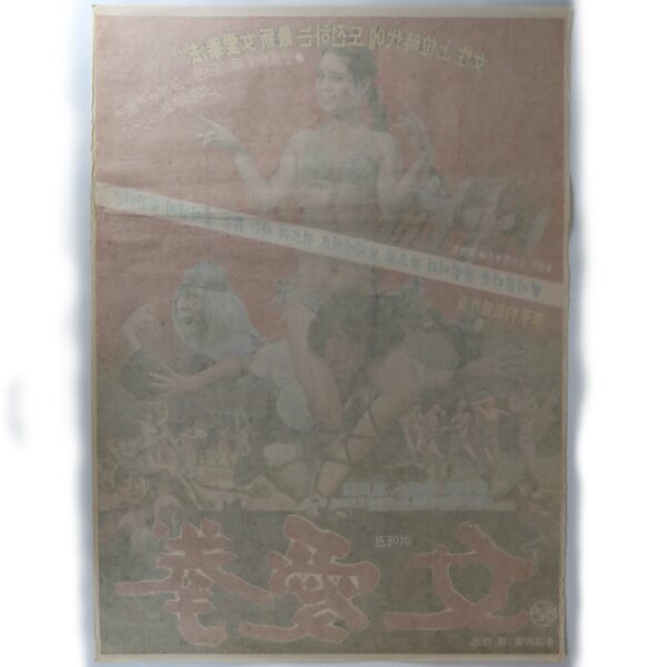 Woman's Martial Arts (1982) Vintage Original Korean Movie Poster Korea 여애권