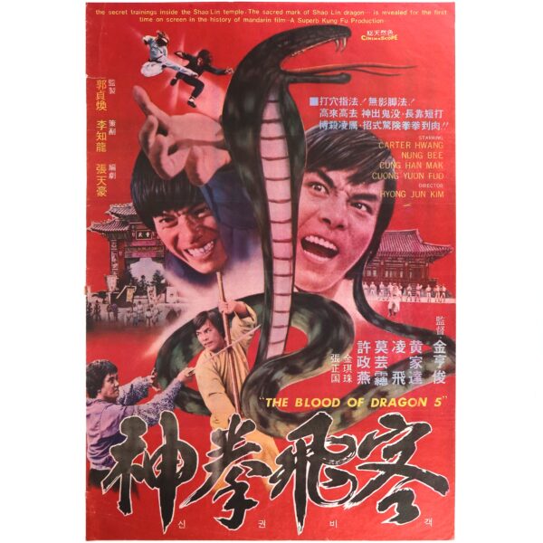 Fighter With Miraculous Martial Arts (1978) Korean Movie Poster Korea 신권비객 1