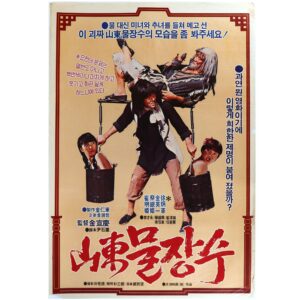 Water Retailer of Shantung (1982) Vintage Korean Movie Poster Korea 산동 물장수
