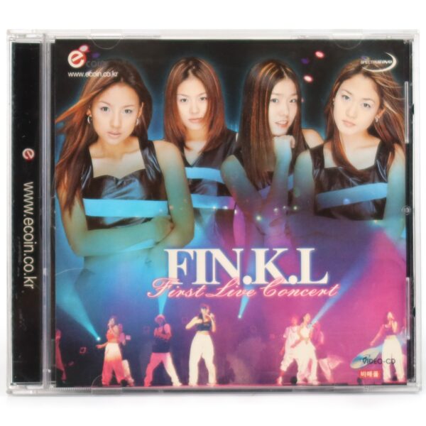 Fin.k.l - First Live Concert VCD Video CD Early K-Pop 1999 Ecoin