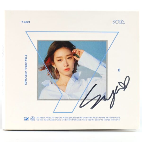 Soya - Color Project Vol. 3 Y-shirt Signed Autographed CD Promo Album K-Pop
