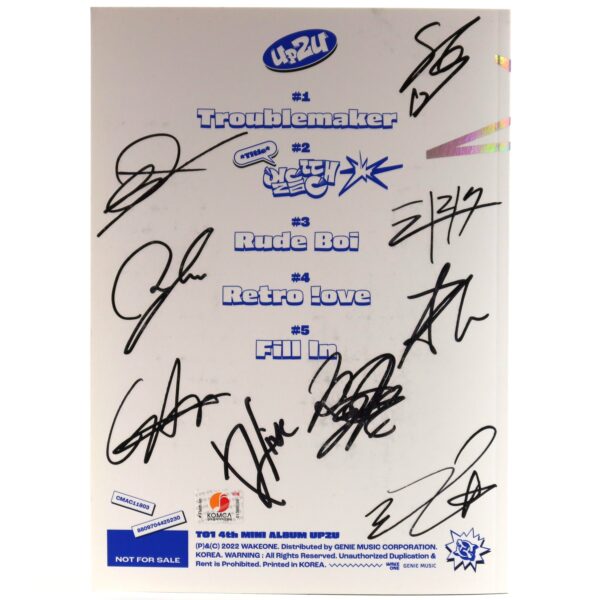 To1 - UP2U Signed Autographed 4th Mini Album CD Promo Too K-Pop 2022