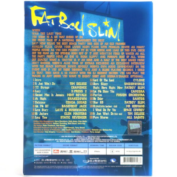Fatboy Slim - Big Beach Boutique II Korean DVD + Compilation Set Korea