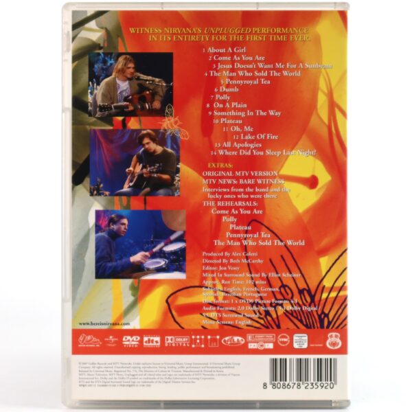 IMG_7378 Nirvana - Unplugged in New York Korean DVD + Insert Korea