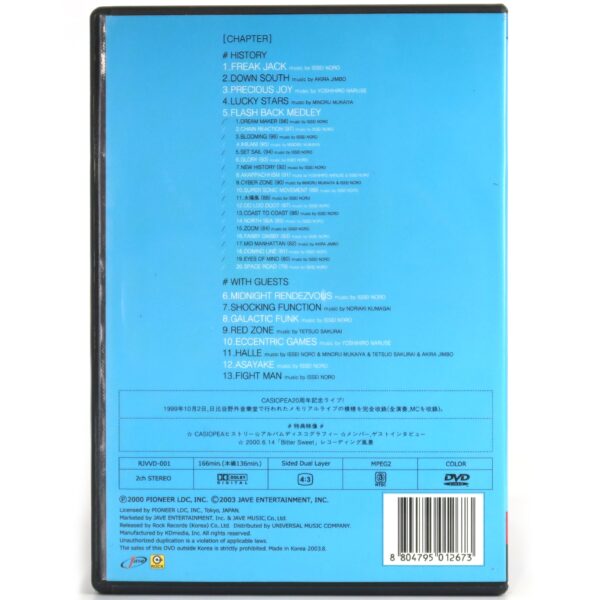 Casiopea 20th Anniversary Live Korean DVD + Insert [NTSC] Korea
