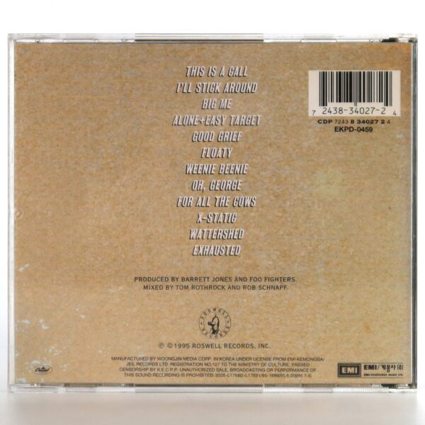 Foo Fighters - Foo Fighters Korean Album CD Korea
