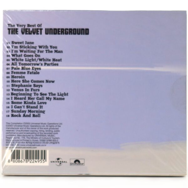 The Velvet Underground - The Very Best Of Korean Album Sealed CD Korea