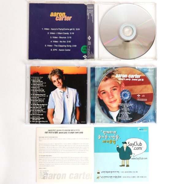 Aaron Carter - Aaron's Party (Come Get It) Korean Album CD + VCD Set Korea