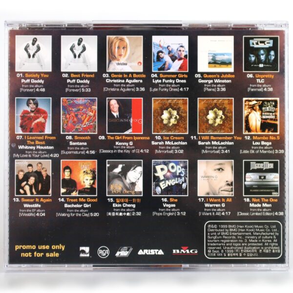 Christina Aguilera BMG Hot Sampler 1999 Korea CD Whitney Houston