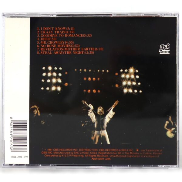 IMG_8149 Ozzy Osbourne - Blizzard of Oz Korean CD Album Korea 1st Pressing