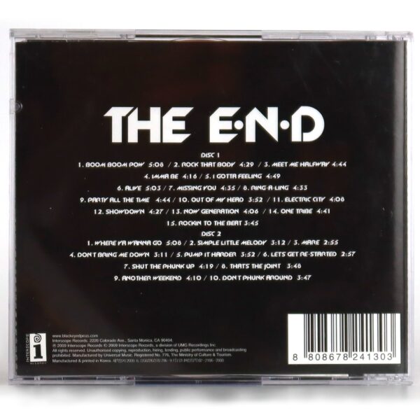 The Black Eyed Peas - The End Korean Deluxe Album Double CD Korea
