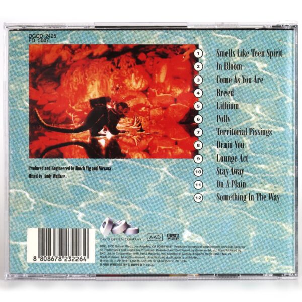 Nirvana - Nevermind Korean CD Album Korea