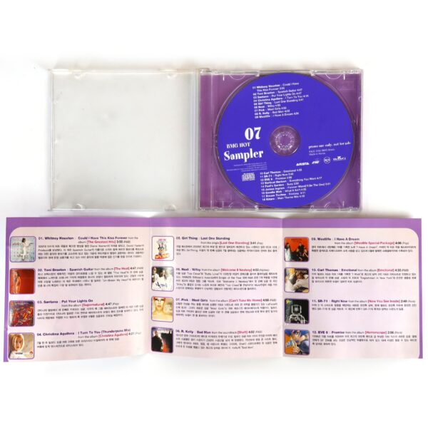 Whitney Houston Cover BMG Hot Sampler 07 Korean CD Promo Korea 2000
