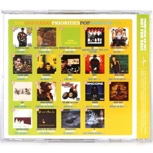 50 Cent Cover 2005 Universal Priorities Pop Sampler Vol. 1 Korean CD Korea