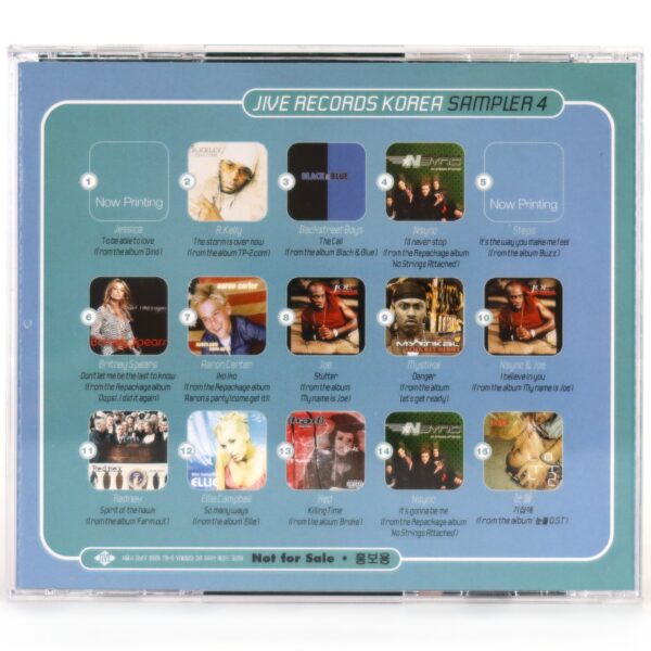 Jessica Folker Cover Jive Records Korea Sampler 4 Korean CD NSYNC Britney Spears
