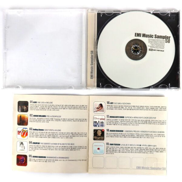 Blue Cover EMI Music Sampler 58 Korean CD Promo Korea One Love