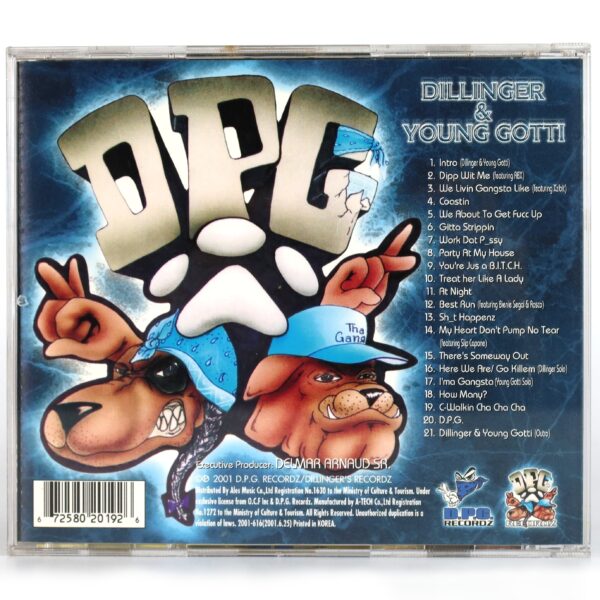 DPG - Dillinger & Young Gotti Korean Album CD Korea