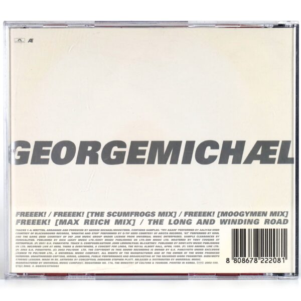 George Michael - Freeek! Korean Maxi Single Album CD Korea