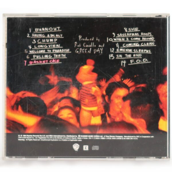 Green Day - Dookie Korean Album CD Korea B