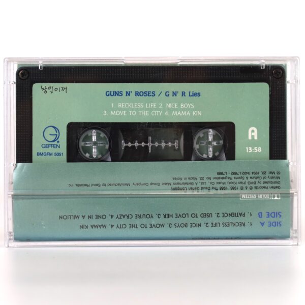 Guns N' Roses - Lies Album Korean Cassette Tape Korea