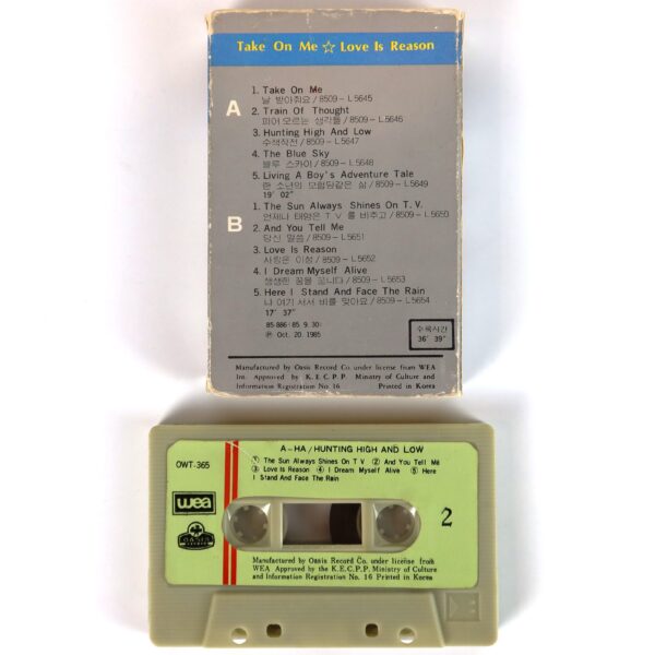 A-ha - Hunting High And Low Album Korean Cassette Tape Korea [read]