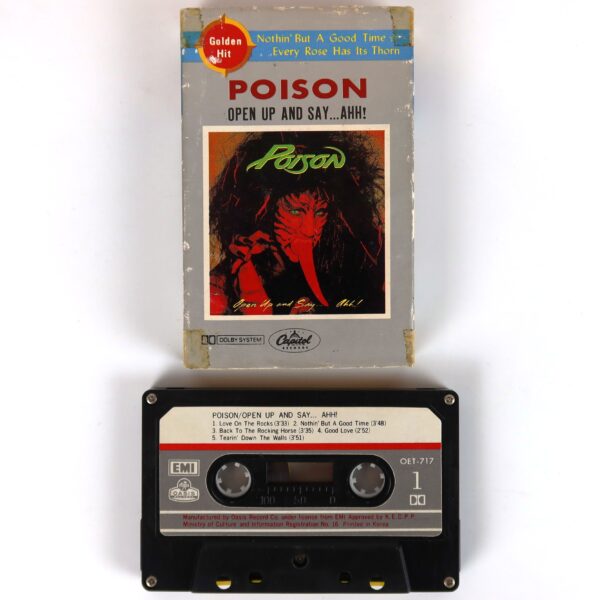 Poison - Open Up And Say ...Ahh! Album Korean Cassette Tape Korea [read]