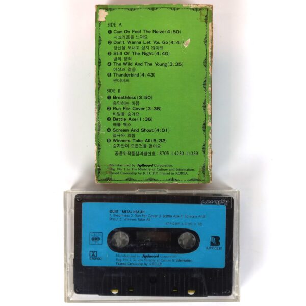 Quiet Riot - Metal Health Album Korean Cassette Tape Korea