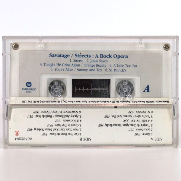 Savatage - Streets (A Rock Opera) Album Korean Cassette Tape Korea