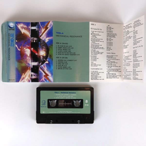 Tesla - Mechanical Resonance Album Korean Cassette Tape Korea