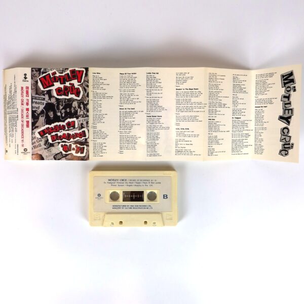 Mötley Crüe - Decade Of Decadence '81-'91 Album Korean Cassette Tape Korea 2nd