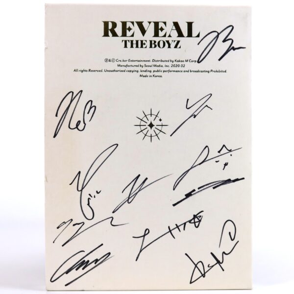 The Boyz - Reveal [Boy Ver.] 1st Album Signed Autographed CD Promo 2020 [read]