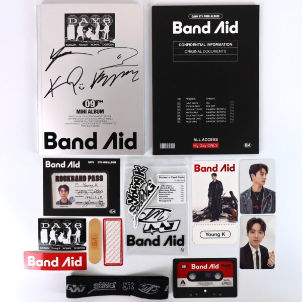 Day6 - Band Aid [Rock Band Ver.] 9th Mini Album Signed Promo CD Album K-Pop 2024