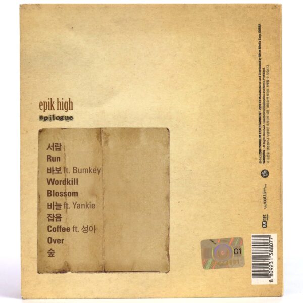 Epik High - Epilogue Album Signed Autographed CD 2010 Hip Hop