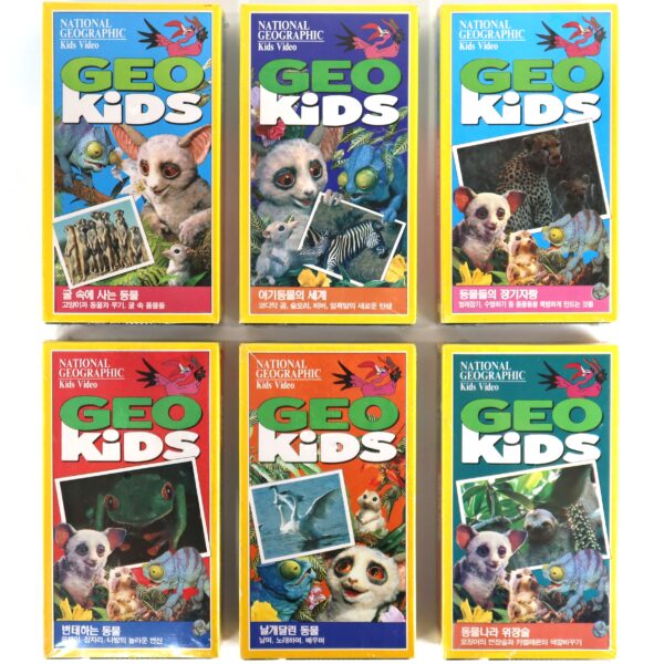 National Geographic: Geo Kids (1995) 6 x Sealed Korean VHS [NTSC] Korea