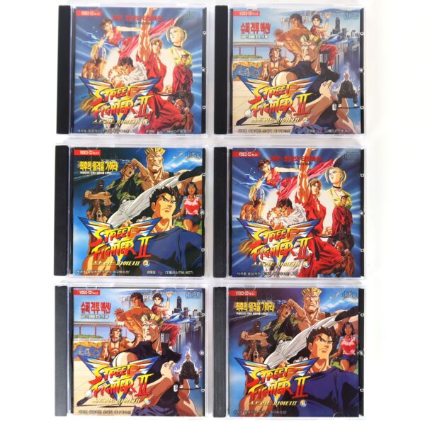 Street Fighter II: V (1995) Korean VCD Video CD Complete Set of 6 Korea Dub