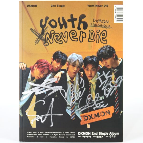 Dxmon - Youth Never Die 2nd Single Album Signed Autographed CD Promo 2024 K-Pop