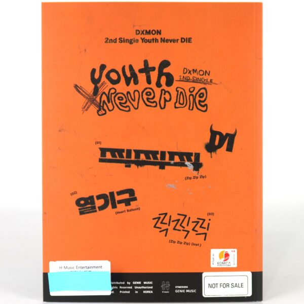 Dxmon - Youth Never Die 2nd Single Album Signed Autographed CD Promo 2024 K-Pop