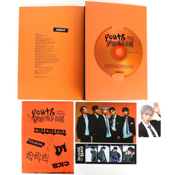 Dxmon - Youth Never Die 2nd Single Album Signed Autographed CD Promo 2024 K-Pop
