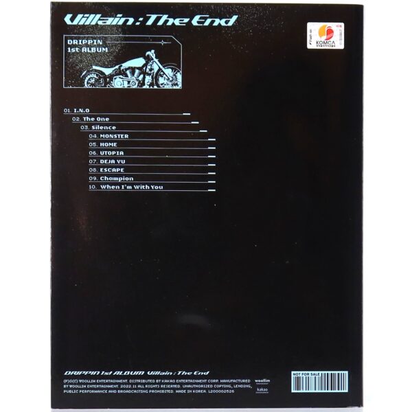 Drippin - Villain: The End [X Ver.] 1st Album Signed Autographed CD Promo 2022