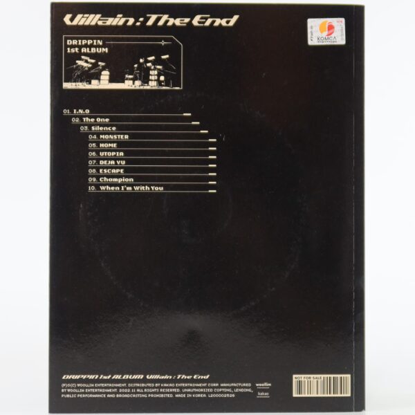 Drippin - Villain: The End [DX Ver.] 1st Album Signed Autographed CD Promo 2022